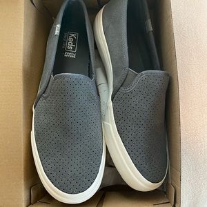 Keds double decker suede slip on shoes